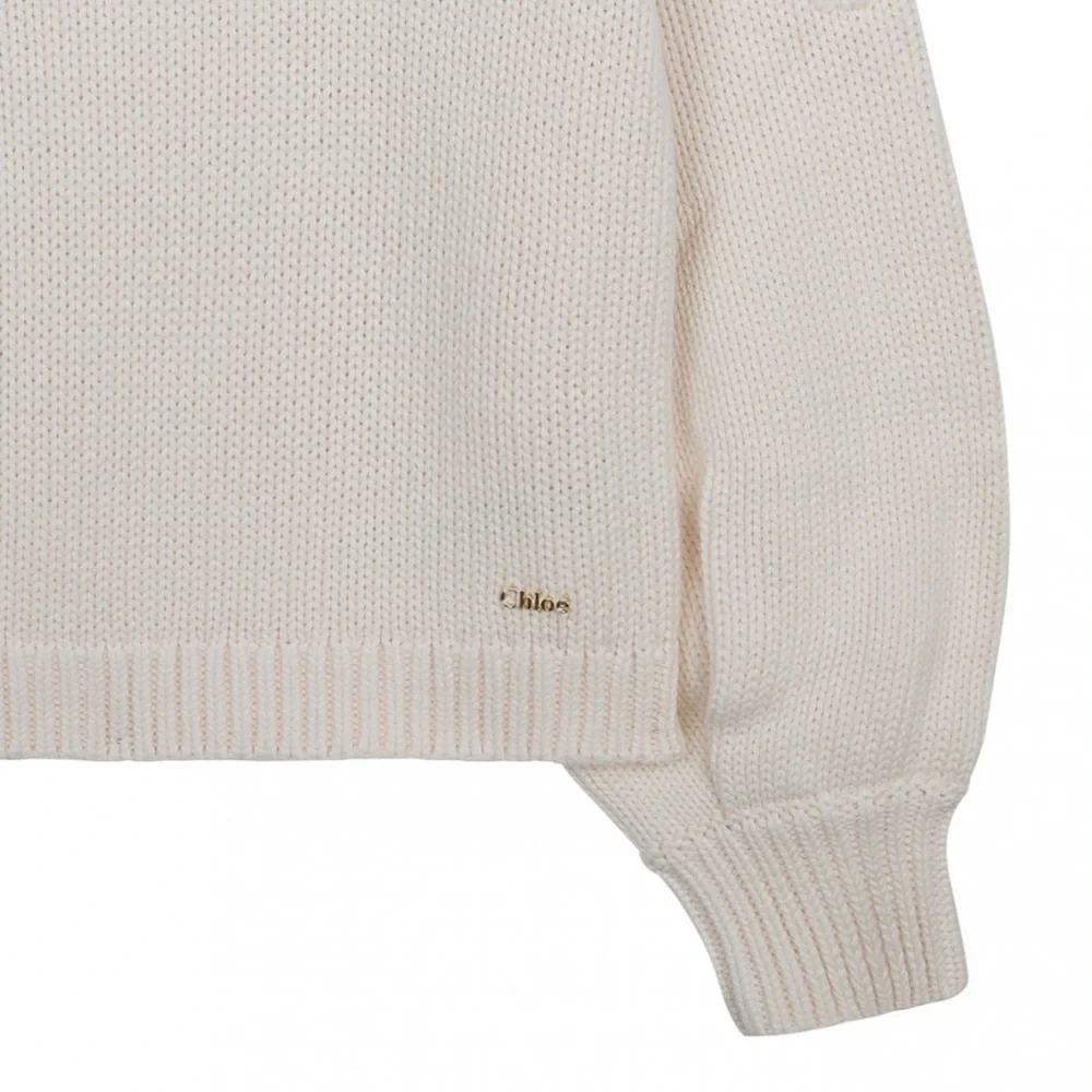 Chloe Ivory Knit Turtleneck Sweater